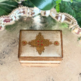 White/Gold Florentine Box